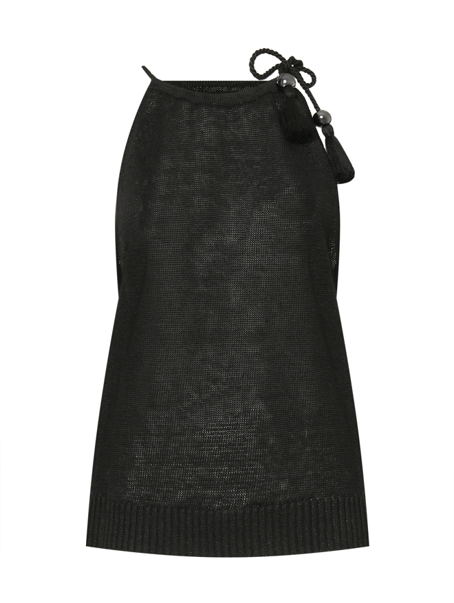 Max Mara Трикотажный топ из льна