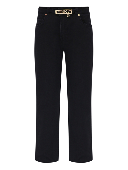PINKO Однотонные джинсы с ремнем