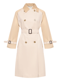 Weekend Max Mara Двубортный плащ из хлопка