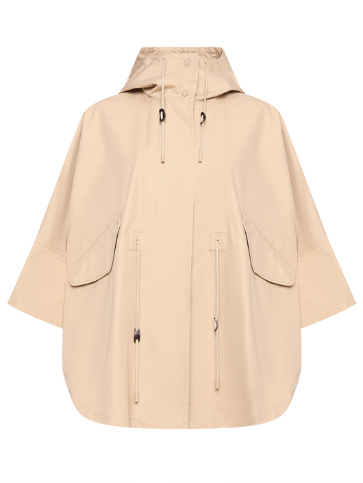 Weekend Max Mara Плащ свободного кроя из хлопка с капюшоном