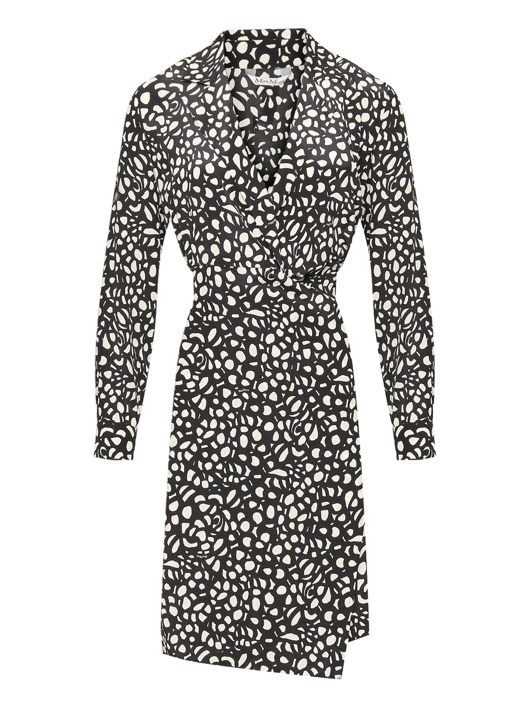 Max Mara Платье из шелка с узором