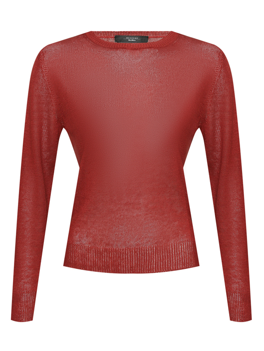 Weekend Max Mara Джемпер из льна с круглым вырезом