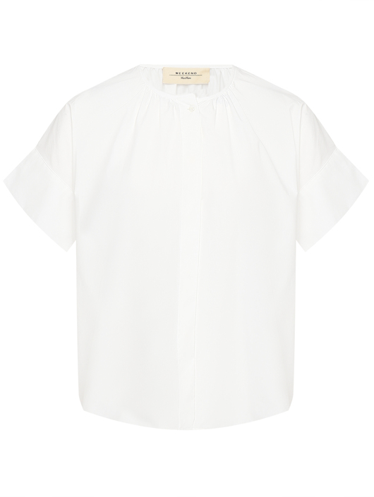 Weekend Max Mara Блуза с коротким рукавом из хлопка