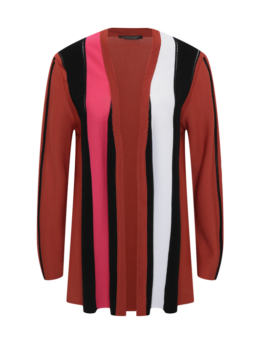 Marina Rinaldi Кардиган с узором "полоска"