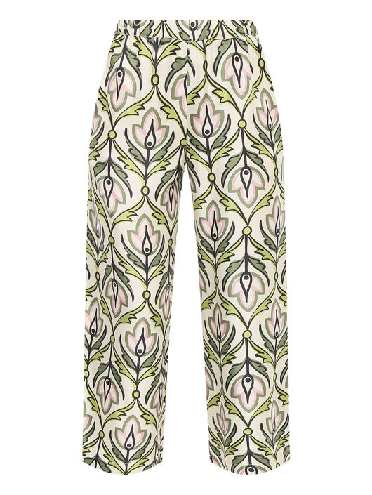 Weekend Max Mara Брюки из шелка с узором
