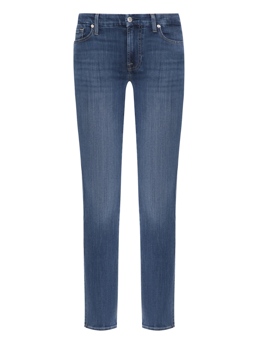 7 For All Mankind Зауженные джинсы из хлопка и вискозы