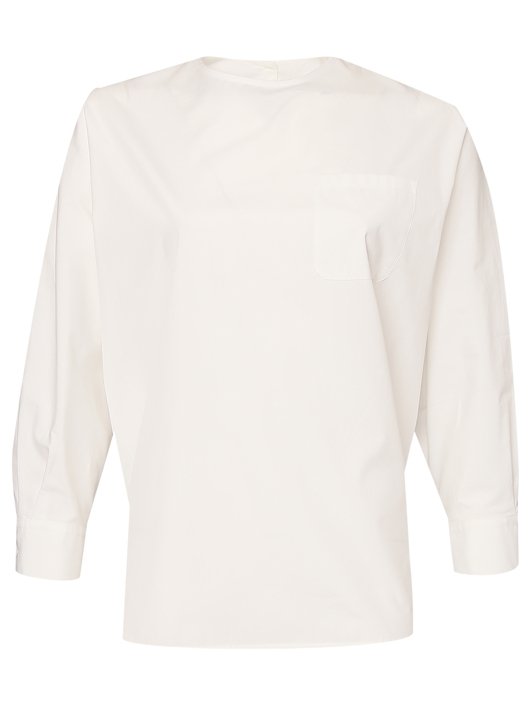 Weekend Max Mara Блуза из хлопка с карманом