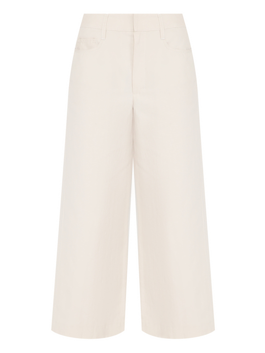 Max Mara Укороченные брюки из хлопка и льна