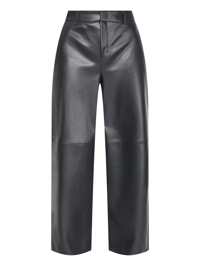 Max Mara Широкие брюки из экокожи