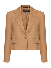 Weekend Max Mara Укороченный жакет из вискозы и льна