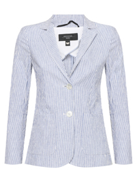 Weekend Max Mara Жакет из хлопка и льна в мелкую полоску