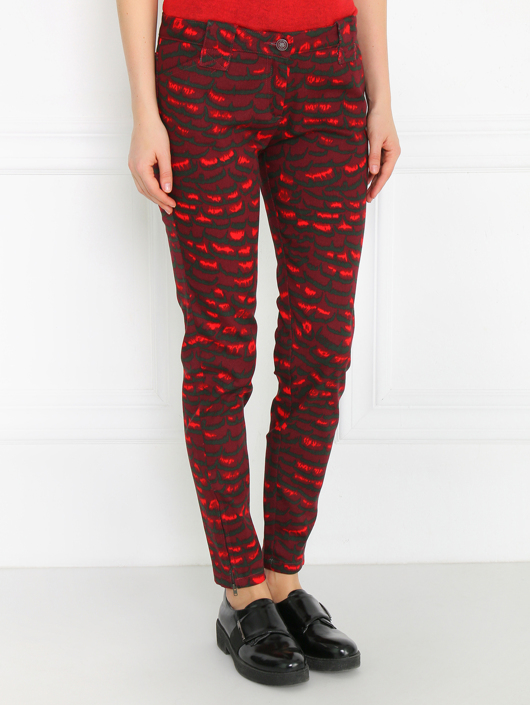 Kenzo Зауженные джинсы с узором