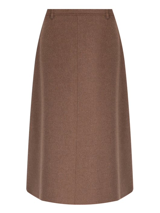Max Mara Однотонная шерстяная юбка