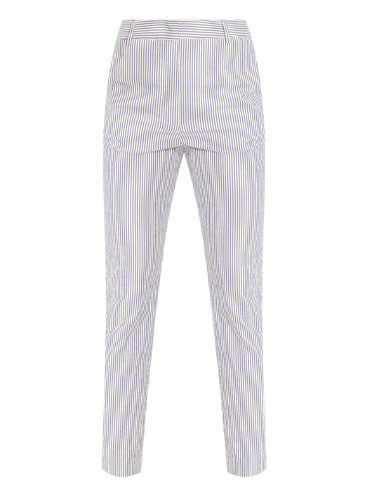 Weekend Max Mara Брюки из хлопка в полоску