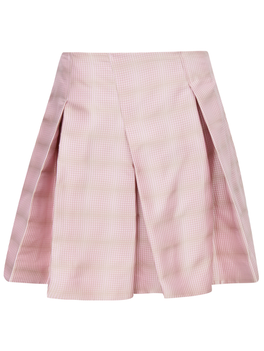 Jil Sander Navy Юбка-мини из шелка с узором