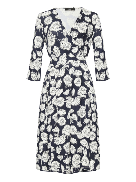 Weekend Max Mara Трикотажное платье-миди с узором