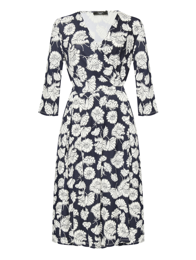 Weekend Max Mara Трикотажное платье-миди с узором