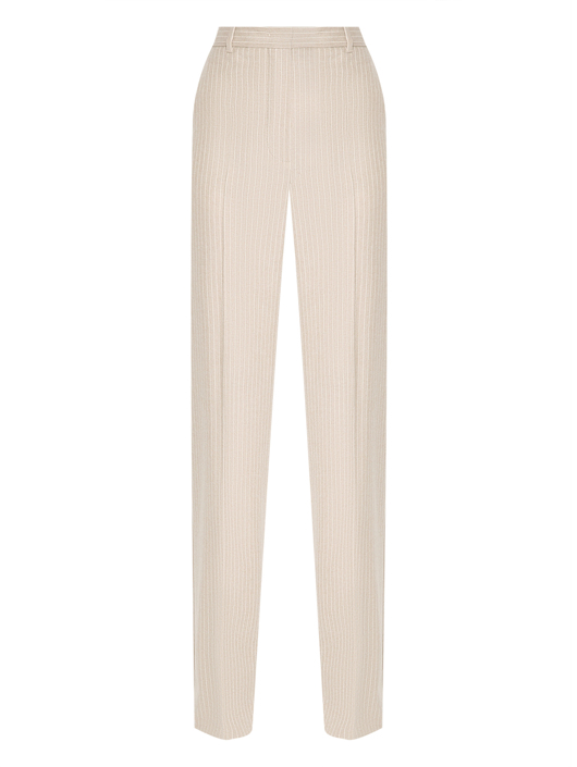 Max Mara Брюки из шерсти в полоску