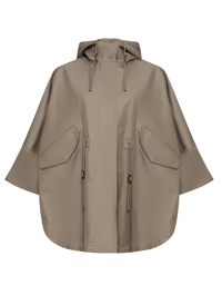 Weekend Max Mara Плащ свободного кроя из хлопка с капюшоном