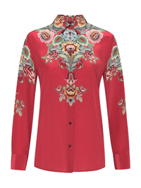 Etro Блуза из шелка с узором