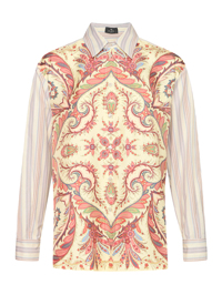 Etro Комбинированная блуза с узором