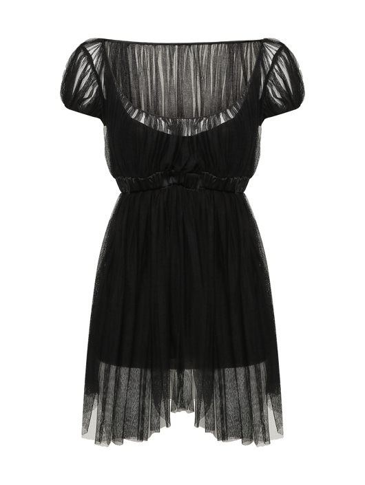 Ermanno Scervino Удлиненный топ из сетчатой ткани