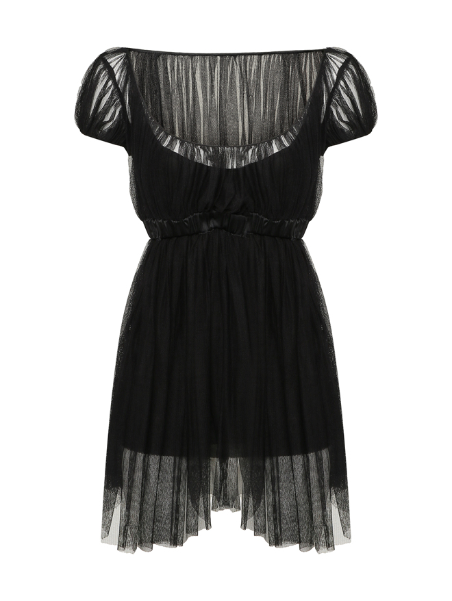 Ermanno Scervino Удлиненный топ из сетчатой ткани