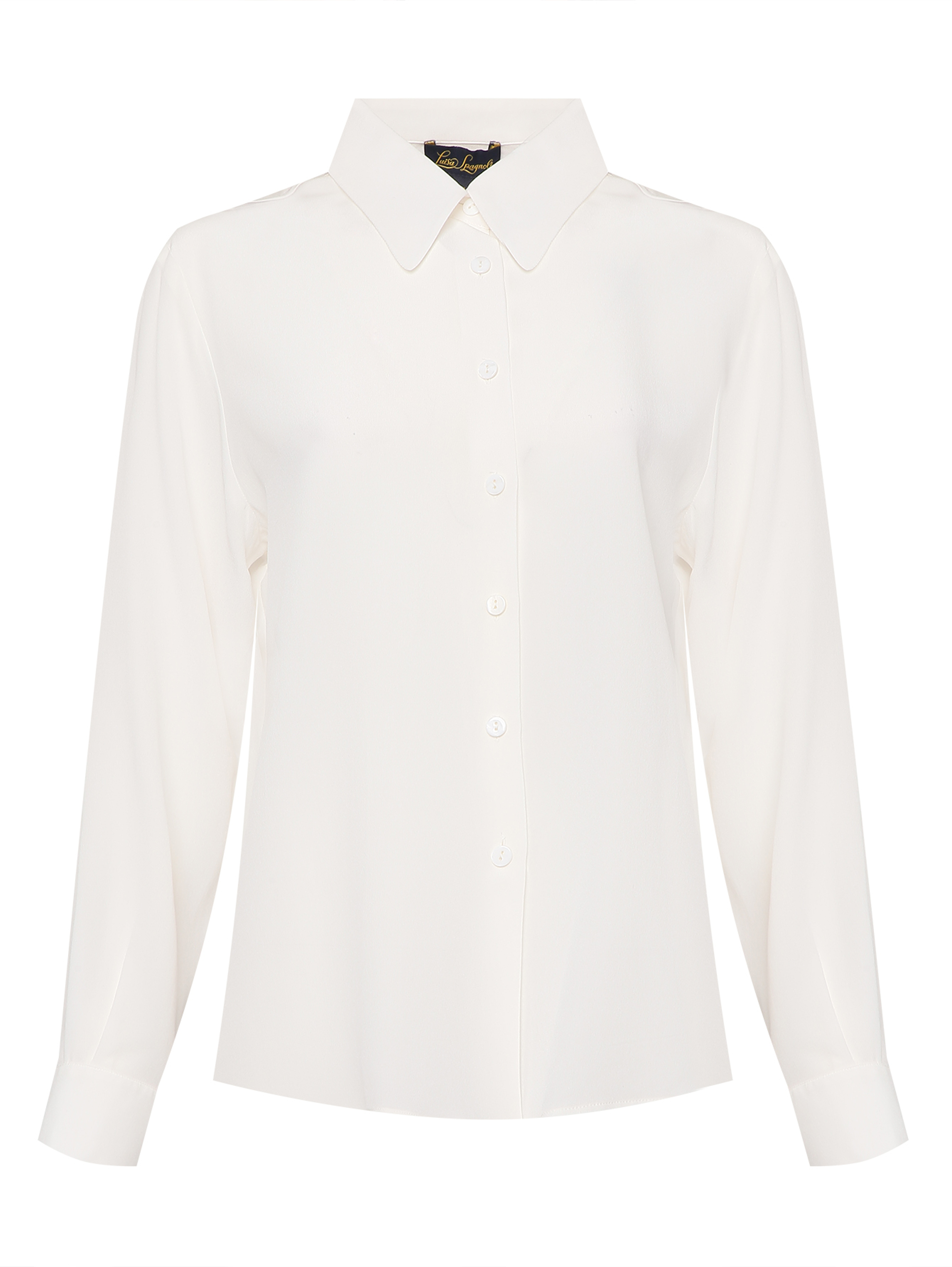 Блуза однотонная из шелка