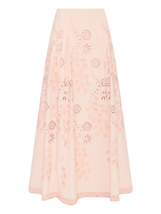 Alberta Ferretti Юбка-макси с вышивкой