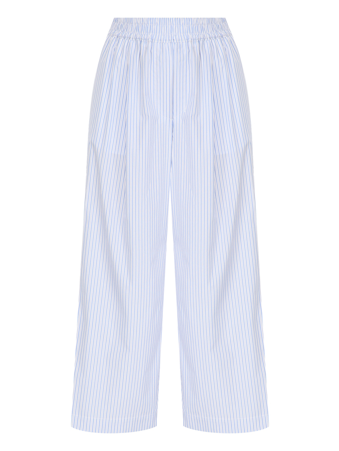 Weekend Max Mara Укороченные брюки из хлопка в полоску
