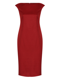 Max Mara Однотонное платье-футляр из шерсти