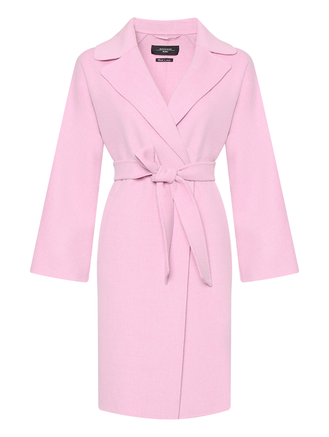 Weekend Max Mara Пальто из шерсти с поясом