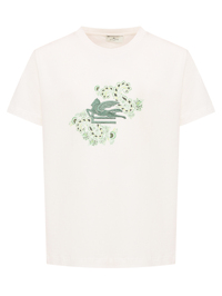 Etro Футболка из хлопка с вышивкой