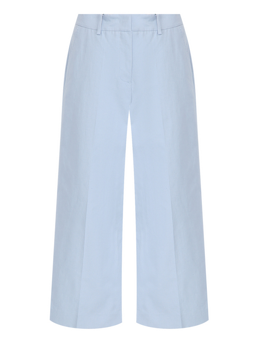 Weekend Max Mara Укороченные брюки из хлопка и льна