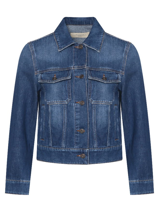 Weekend Max Mara Куртка из денима с потертостями