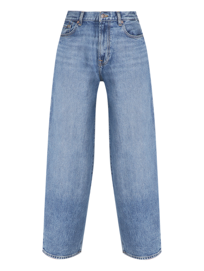 7 For All Mankind Широкие джинсы с карманами