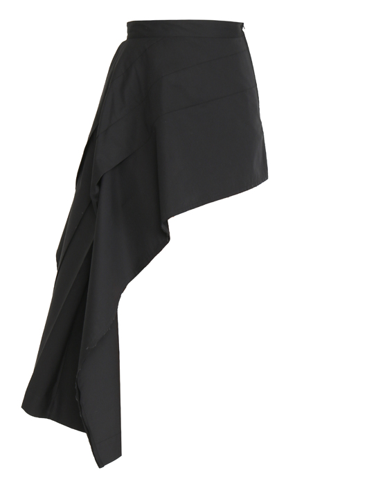 Sportmax Мини-юбка из хлопка с асимметричным подолом