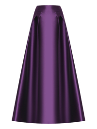 Alberta Ferretti Сатиновая юбка в пол
