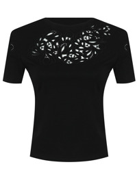 Ermanno Scervino Футболка из хлопка с вышивкой