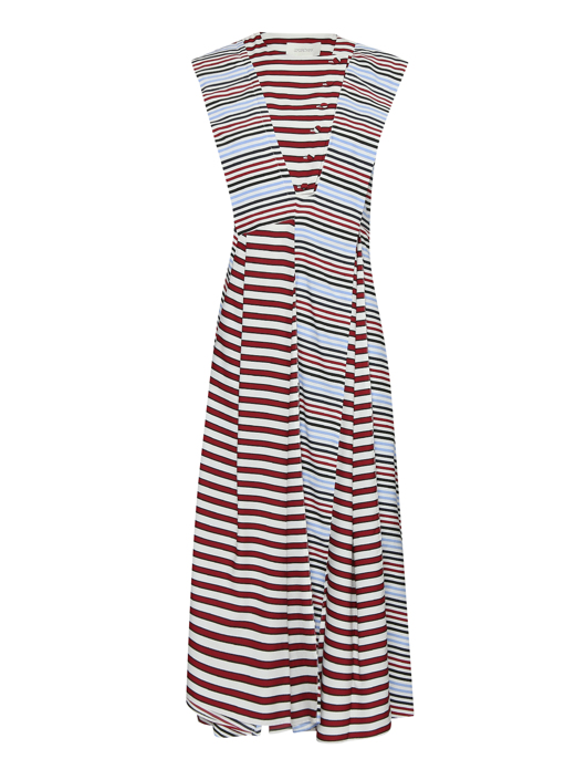 Sportmax Платье из вискозы в полоску