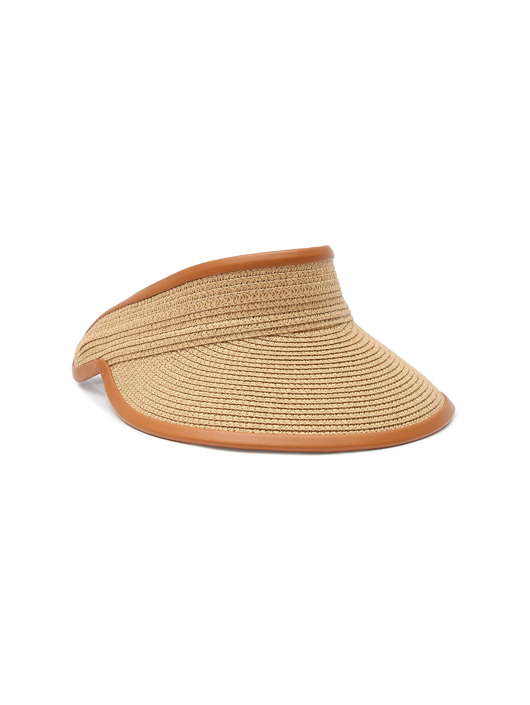 Max Mara Козырек из целлюлозы и кожи