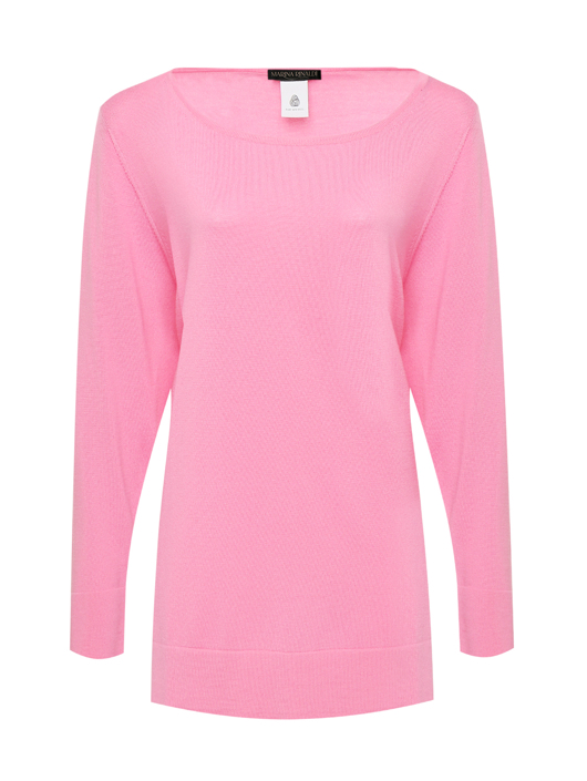 Marina Rinaldi Однотонный джемпер с круглым вырезом