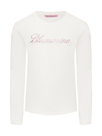 Miss Blumarine Лонгслив из хлопка с логотипом