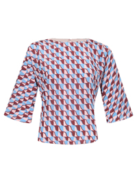 Weekend Max Mara Блуза из шелка с узором