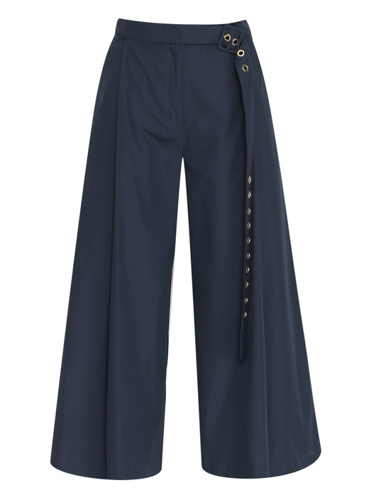 Max Mara Широкие брюки из хлопка