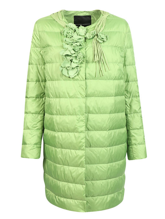 Ermanno Scervino Удлиненный пуховик с аппликацией