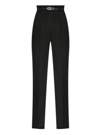 Max Mara Брюки из шерсти с поясом