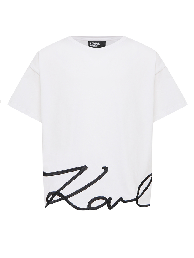 Karl Lagerfeld Футболка из хлопка с логотипом