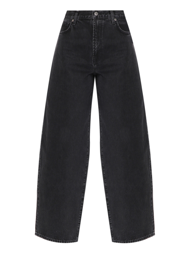 7 For All Mankind Широкие джинсы из темного денима