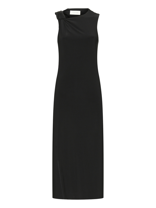 Sportmax Однотонное платье с декоративным узлом